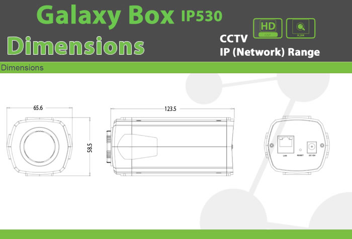 IP530 CCTV IP (Network) Camera - Galaxy BOX